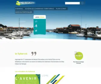 Sybarval.fr(SCoT Bassin d'Arcachon) Screenshot