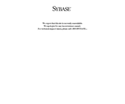 Sybase.com.hk(Sybase) Screenshot