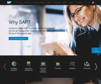 Sybase.com(SAP Software Solutions) Screenshot