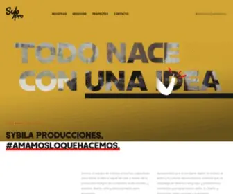 Sybilaproducciones.com(Sybila Producciones) Screenshot