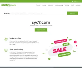 SYC7.com(Crazy Domains) Screenshot