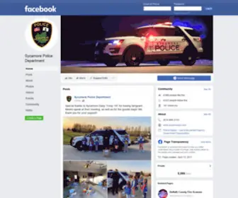 Sycamorepd.com(Aanmelden bij Facebook) Screenshot