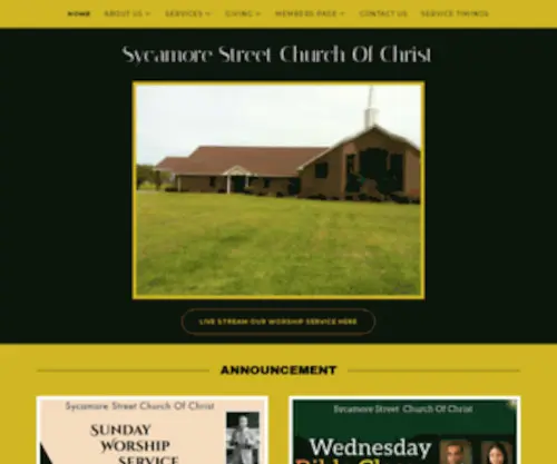 Sycamorestreetcoc.org(Sycamore Street Church of Christ) Screenshot