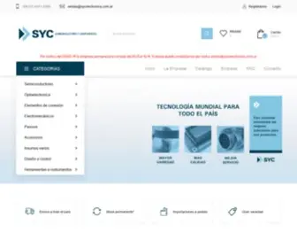 Sycelectronica.com.ar(Semiconductores y Componentes S.R.L) Screenshot