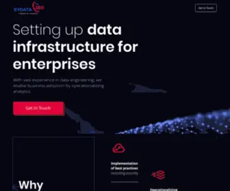 Sydata360.com(Data infrastructure for enterprises) Screenshot