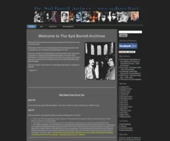 SYdbarrett.net(The Syd Barrett Archives) Screenshot