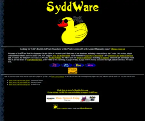 SYDdware.com(SyddWare Web Development) Screenshot