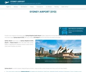 SYdney-Airport.net(Informational guide dedicated to Sydney Kingsford Smith Airport (SYD)) Screenshot
