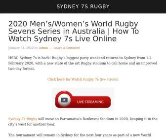 SYdney7Slive.com(Sydney 7s Live Stream Rugby Sevens Online) Screenshot
