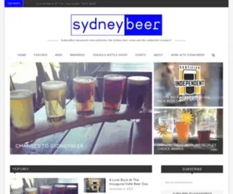 SYdneybeer.com.au(SydneyBeer documents and celebrates Sydney's beer scene and the community around it) Screenshot