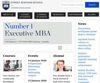 SYdneybusinessschool.edu.au(Sydney Business School) Screenshot