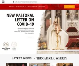 SYdneycatholic.org(Catholic Archdiocese of Sydney) Screenshot