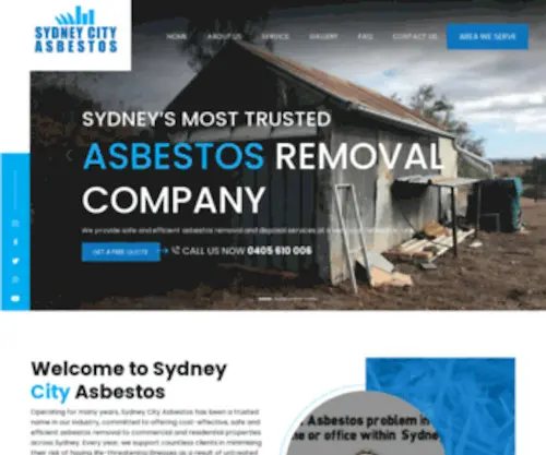 SYdneycityasbestos.com(Asbestos Removal Company) Screenshot