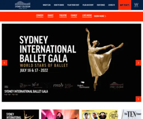 SYdneycoliseum.com.au(Sydney Coliseum) Screenshot