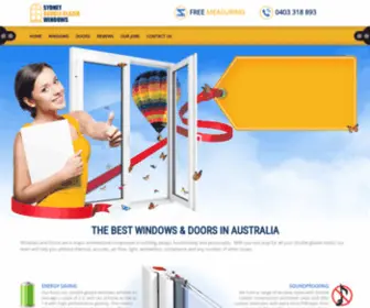 SYdneydoubleglazedwindows.com.au(The Best Windows & Doors in Australia) Screenshot