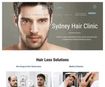 SYdneyhairclinic.com.au(Hair Loss treatment) Screenshot