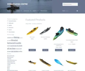 SYdneykayakcentre.com.au(Sydney Kayak Centre Online Store) Screenshot
