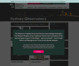 SYdneyobservatory.com.au(This spectacular state) Screenshot