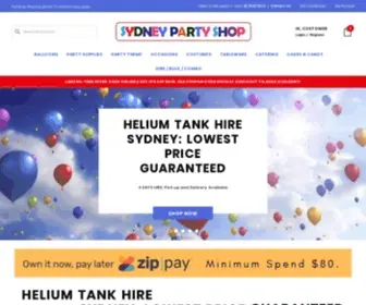 SYdneypartyshop.com.au(Sydney Party Shop) Screenshot