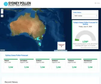 SYdneypollen.com.au(Sydney Pollen) Screenshot