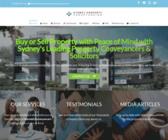 SYdneypropertyconveyancing.com.au(Conveyancing & Property Law) Screenshot