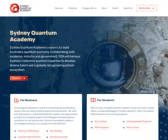 SYdneyQuantum.org(Sydney Quantum Academy’s vision) Screenshot