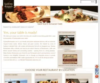 SYdneyrestaurants.com(Sydney Restaurants) Screenshot