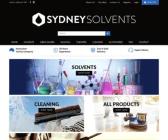 SYdneysolvents.com.au(Solvent Chem Suppliers) Screenshot