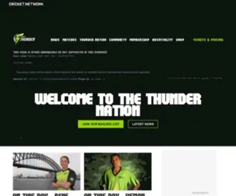 SYdneythunder.com.au(Official Sydney Thunder Website) Screenshot
