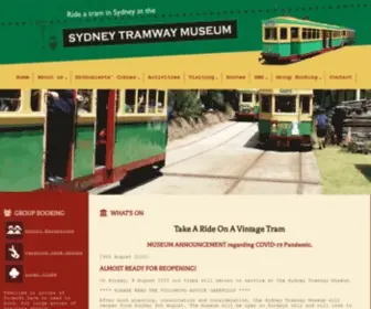 SYdneytramwaymuseum.com.au(Ride a tram in Sydney Tramway Museum) Screenshot