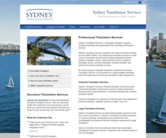 SYdneytranslation.com.au(Sydney Translation Services by NAATI translators. Sydney Translation Services) Screenshot