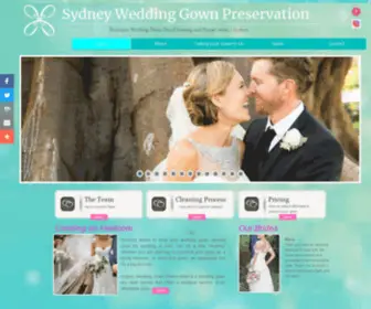 SYdneywgp.com(Wedding Gown Preservation & Dry Cleaning Services in Sydney) Screenshot