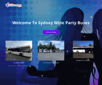 SYdneywidepartybuses.com.au(Just another WordPress site) Screenshot