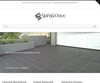 SYdneywidespraypave.com(Concrete Resurfacing Sydney) Screenshot