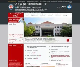 Syedengg.ac.in(Syed Ammal Engineering College) Screenshot