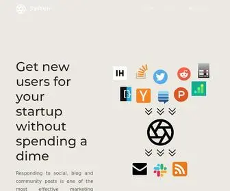 SYften.com(Social monitoring for startups) Screenshot