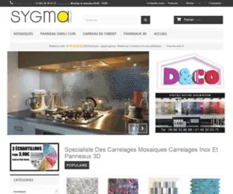 SYgma-Group.com(Spécialiste Des Carrelages Mosaiques Carrelages Inox Et Panneaux 3D) Screenshot
