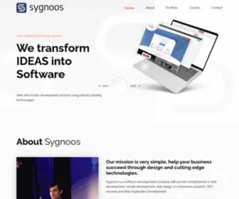 SYgnoos.com(Mobile app development) Screenshot