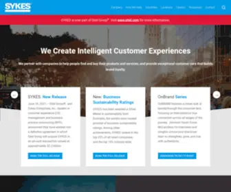 Sykes.com(International BPO and Customer Experience Solutions) Screenshot