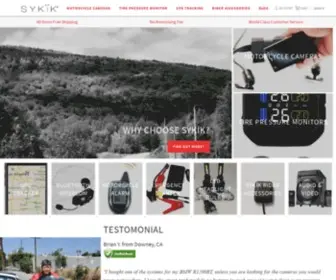 Sykik.com(Buy motorcycle camera and other rider accessories online at low price. Motorcycle cameras) Screenshot