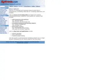 SYkronix.com(Marketing Research and Business Research Portal) Screenshot