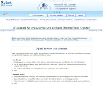 SYlbek.de(IT-Support für produktives und digitales (Homeoffice) Arbeiten) Screenshot