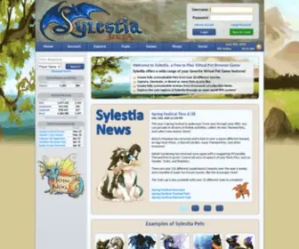 Sylestia.com(Free Virtual Pet Game) Screenshot