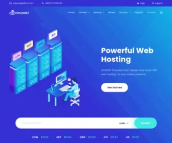 SYlhost.com(Web Hosting & Domain Registration Company) Screenshot
