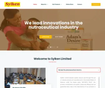 SYlkenltd.com(Marketers of Nature's Field range of supplements) Screenshot