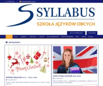 SYllabus.com.pl(Szkoła Języków Obcych Syllabus) Screenshot