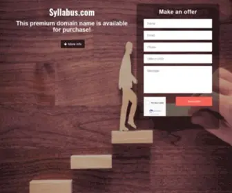 SYllabus.com(Domain name is for sale) Screenshot
