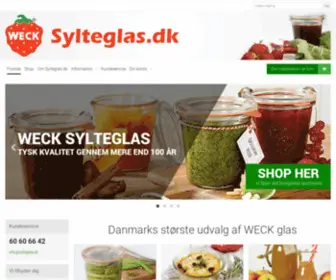 SYlteglas.dk(Din online forhandler af Weck Glas) Screenshot