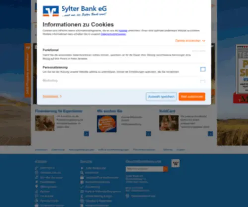 SYlter-Bank.de(Sylter Bank eG) Screenshot