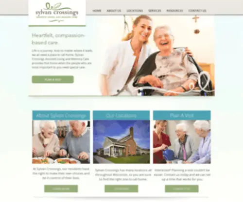 SYlvancrossings.com(Sylvan Crossings Assisted Living and Memory Care) Screenshot